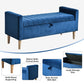 48'' Storage Ottoman Bench, Blue Bench with Storage FredCo