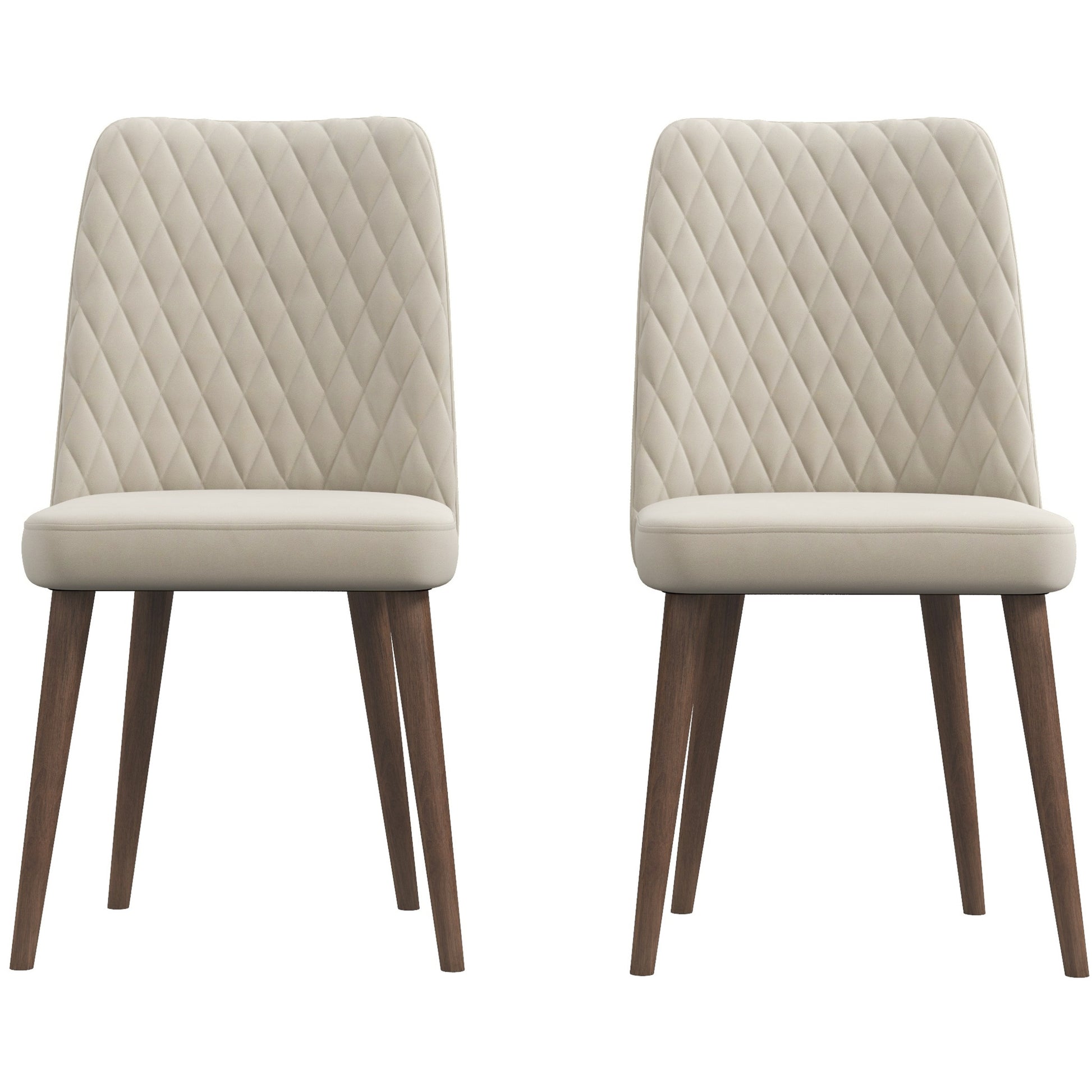 Premium Katie Mid-Century Modern Velvet Dining Chair Set - Elegant Design, Durable Velvet, Solid Wood Frame for Home Kitchen FredCo