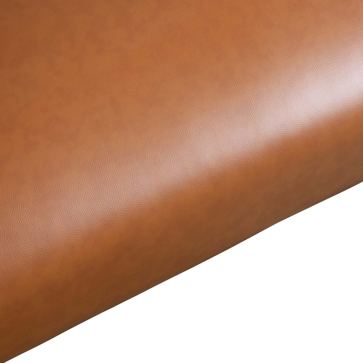 Close-up of brown faux leather upholstery texture, ideal for furniture from FredCo International.