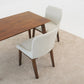 Ellis Mid-Century Modern Dining Chair Set of 2 with Full-Back Support in Beige Linen FredCo