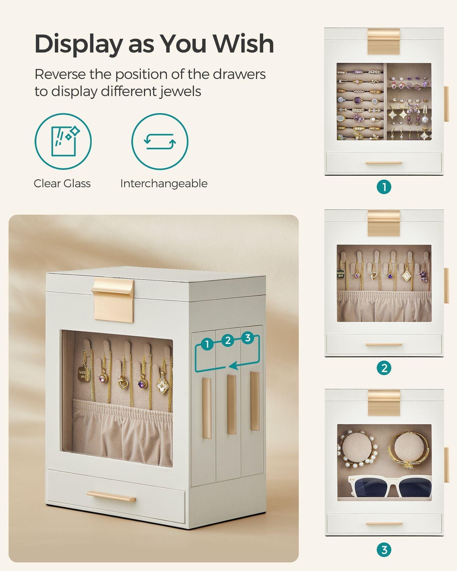 5-Layer Jewellery Organiser White FredCo