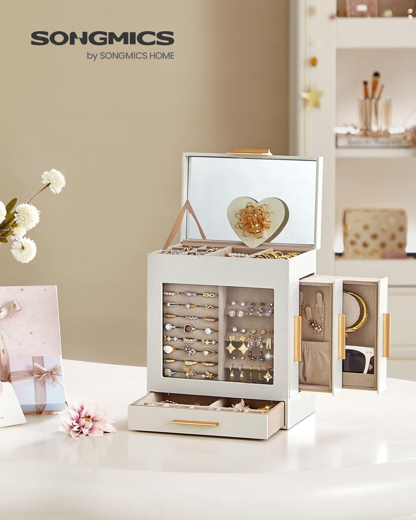5-Layer Jewellery Organiser White FredCo
