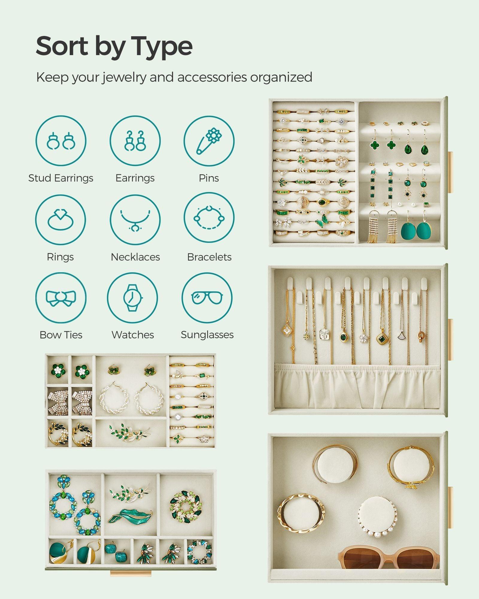 5-Layer Jewelry Box Laurel Green FredCo