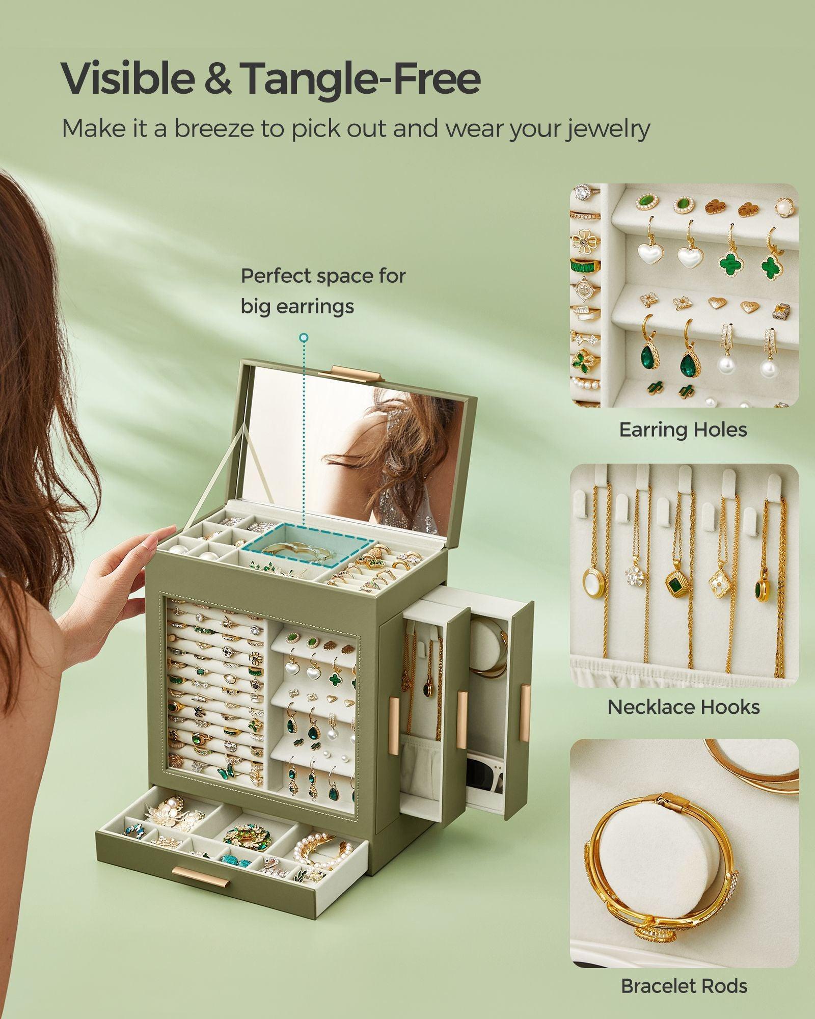 5-Layer Jewelry Box Laurel Green FredCo