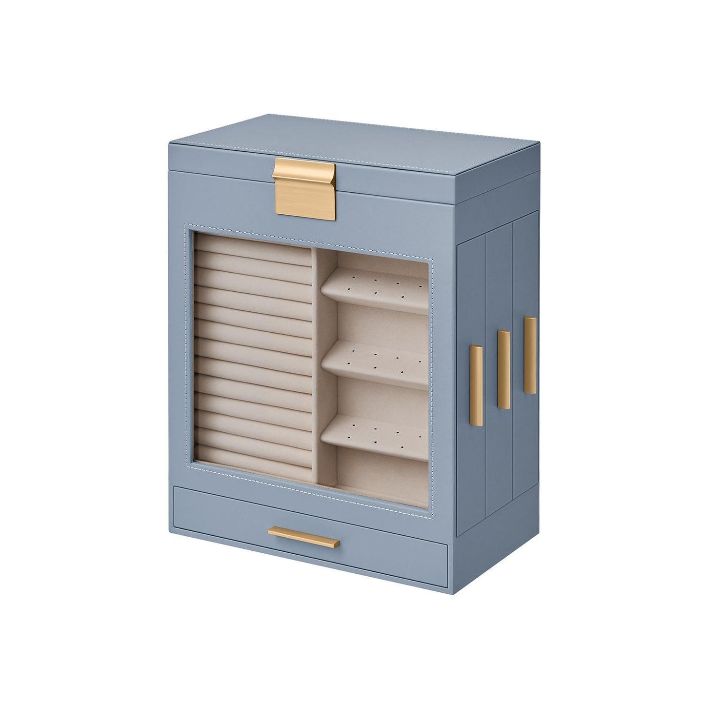 5-Layer Jewelry Box Smoky Blue FredCo