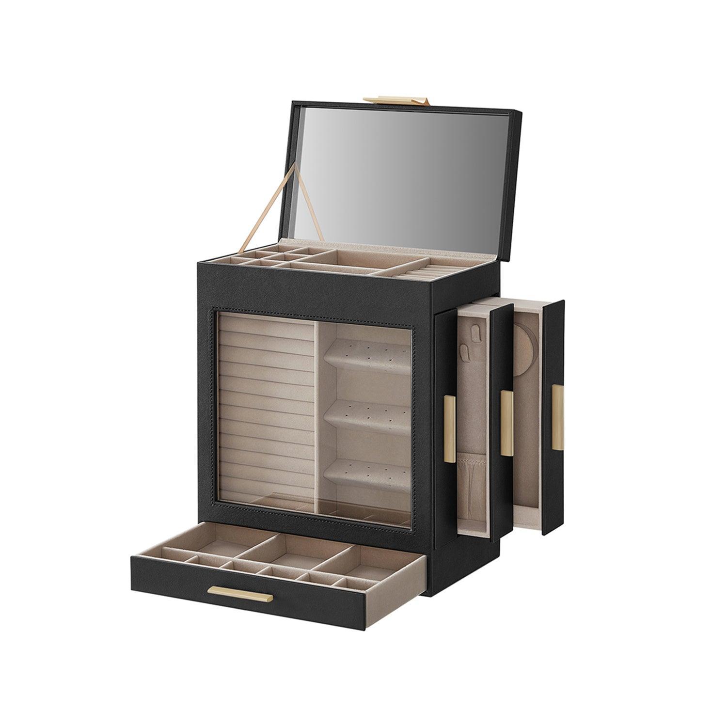 5-Layer Jewelry Box with 3 Side Drawers FredCo