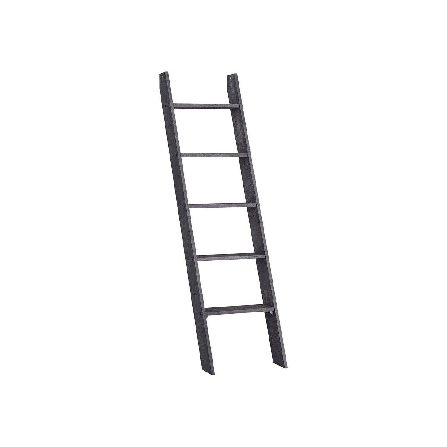 5-Tier Blanket Ladder Shelf Misty Gray FredCo
