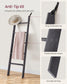 5-Tier Blanket Ladder Shelf Misty Gray FredCo