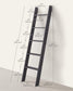 5-Tier Blanket Ladder Shelf Misty Gray FredCo