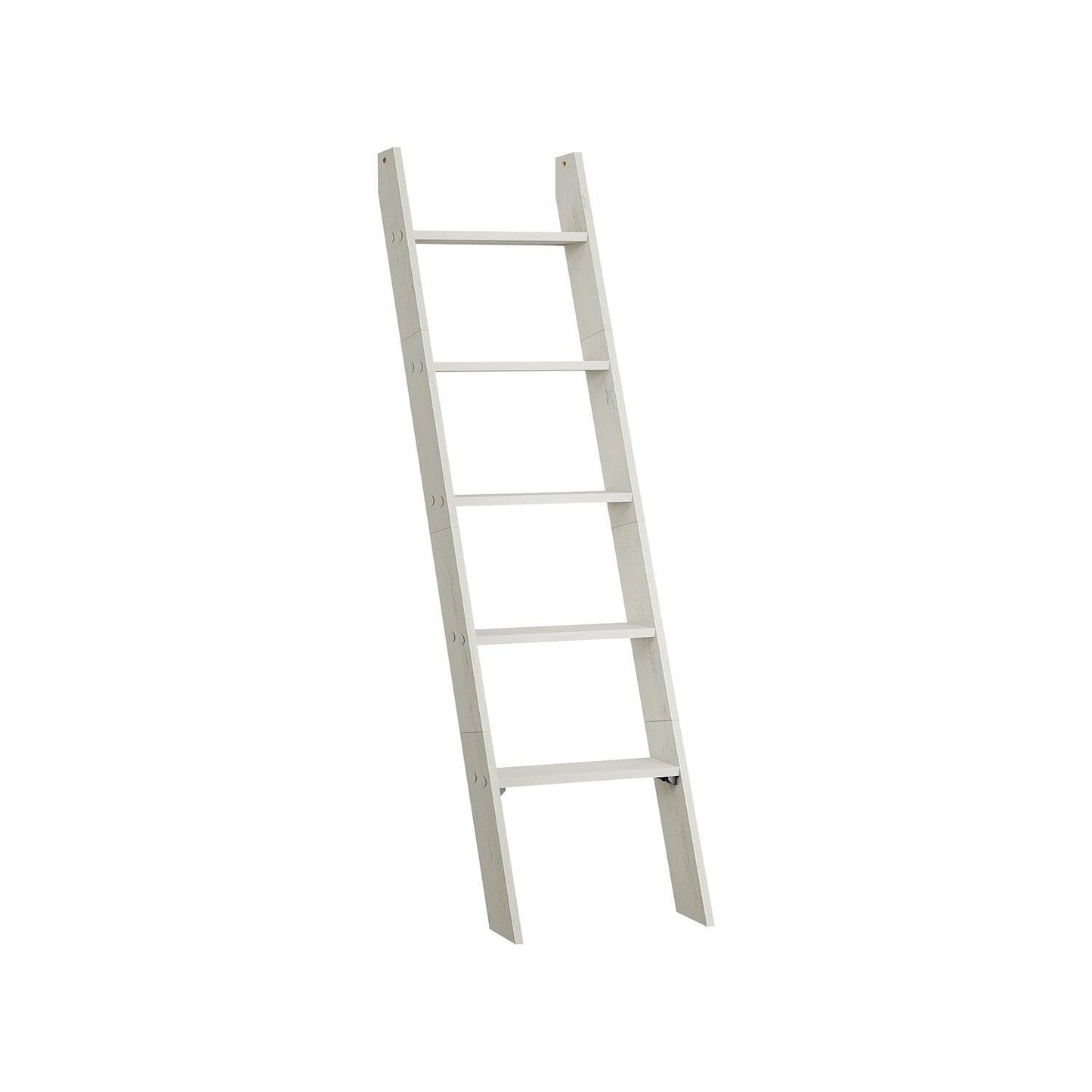 5-Tier Blanket Ladder Shelf Vintage White FredCo