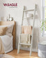 5-Tier Blanket Ladder Shelf Vintage White FredCo