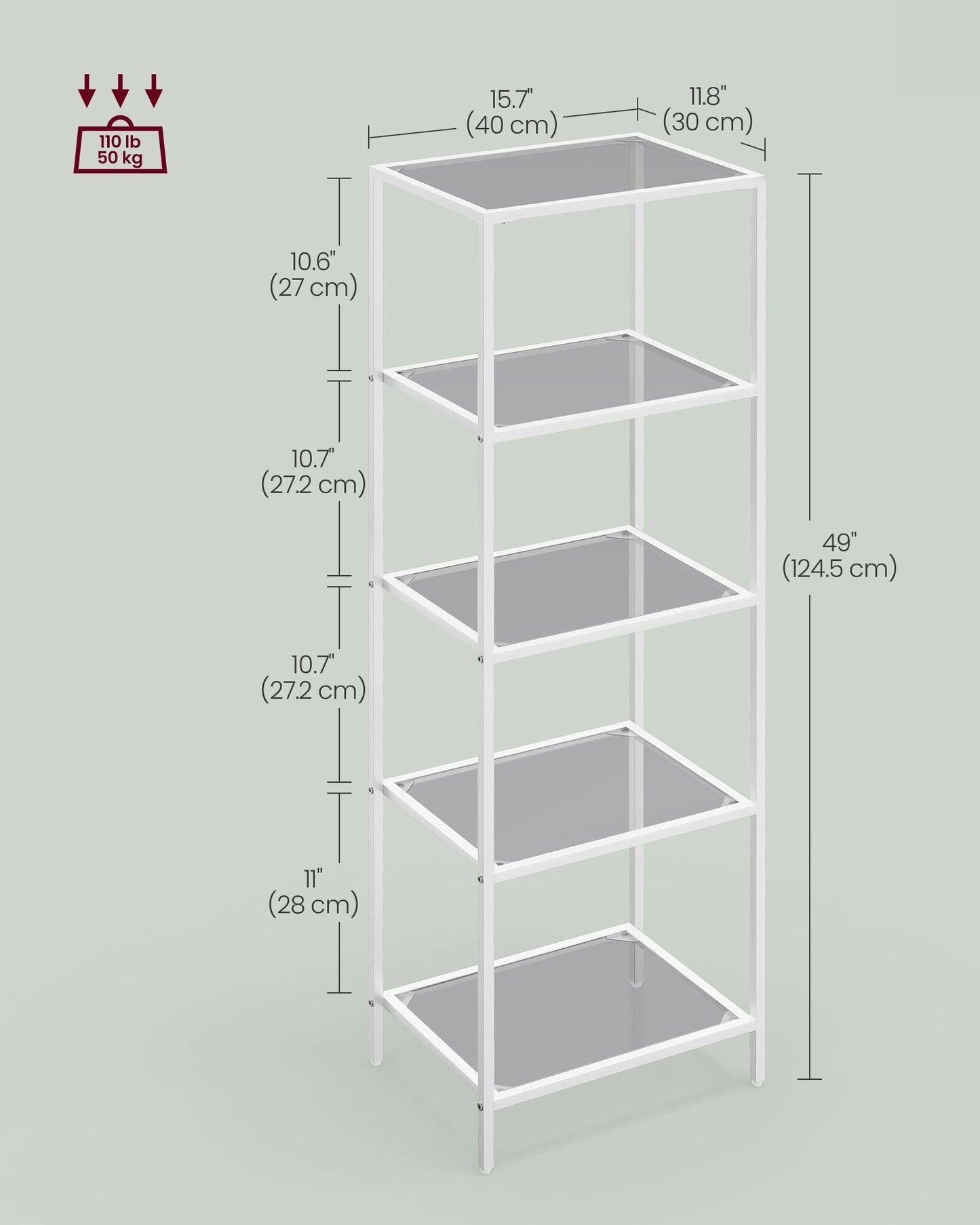 5-Tier Bookshelf FredCo