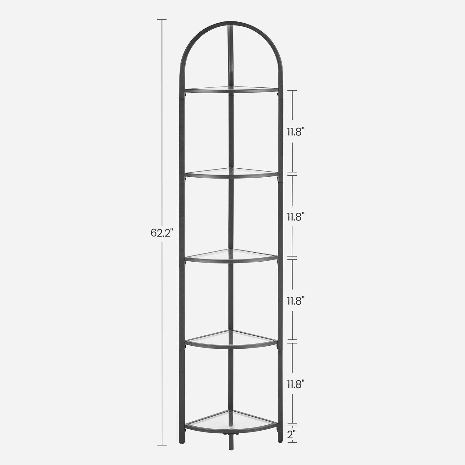 5-Tier Corner Bookshelf FredCo