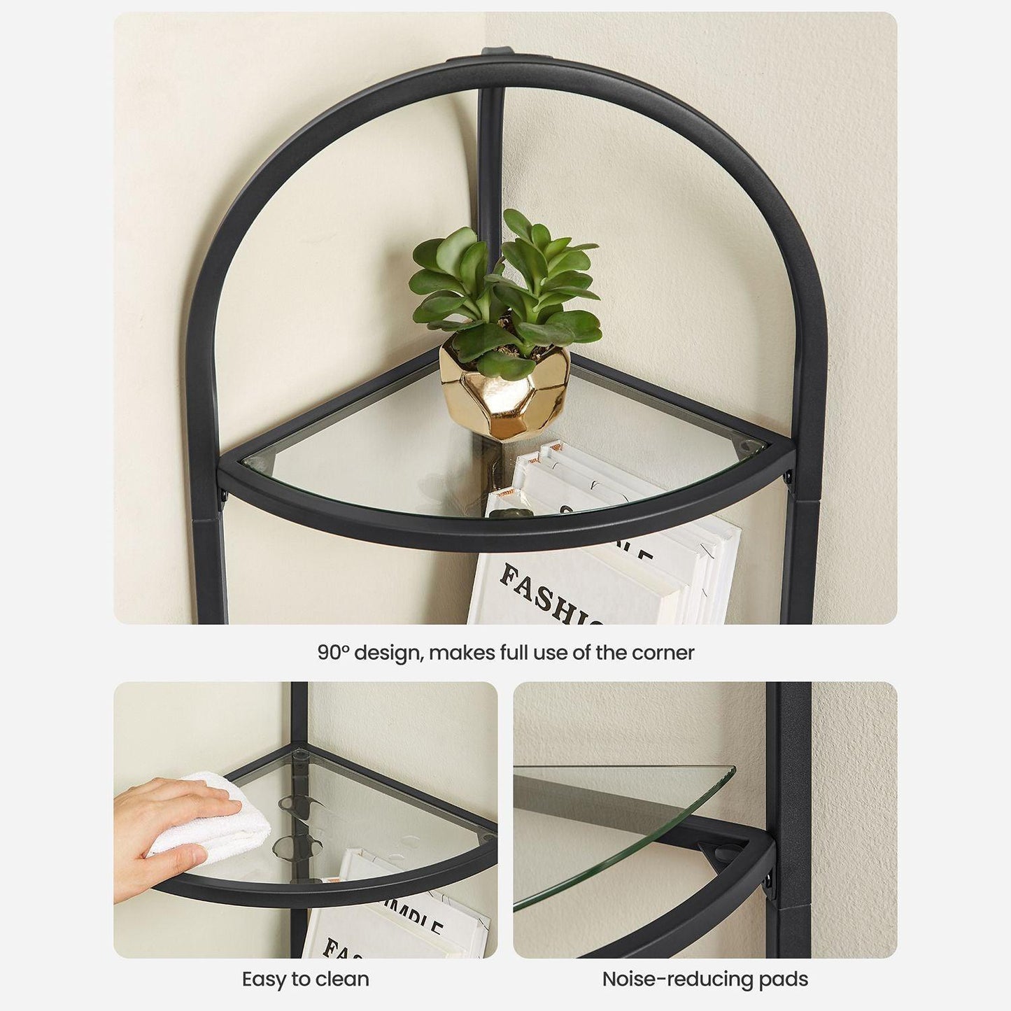 5-Tier Corner Bookshelf FredCo