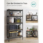 5-Tier Garage Storage Shelves Set Black FredCo