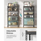 5-Tier Garage Storage Shelves Set Black FredCo