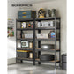 5-Tier Garage Storage Shelves Set Black FredCo