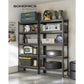 5-Tier Garage Storage Shelves Set Black FredCo