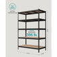 5-Tier Garage Storage Shelves Set Black Steel FredCo
