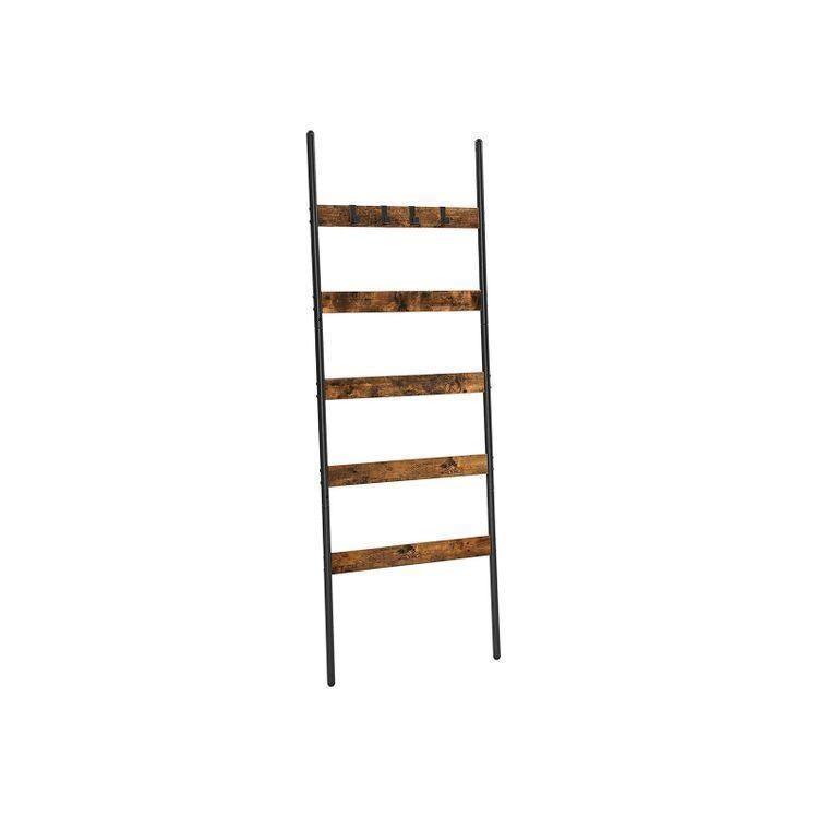 5-Tier Ladder Shelf with Hooks FredCo