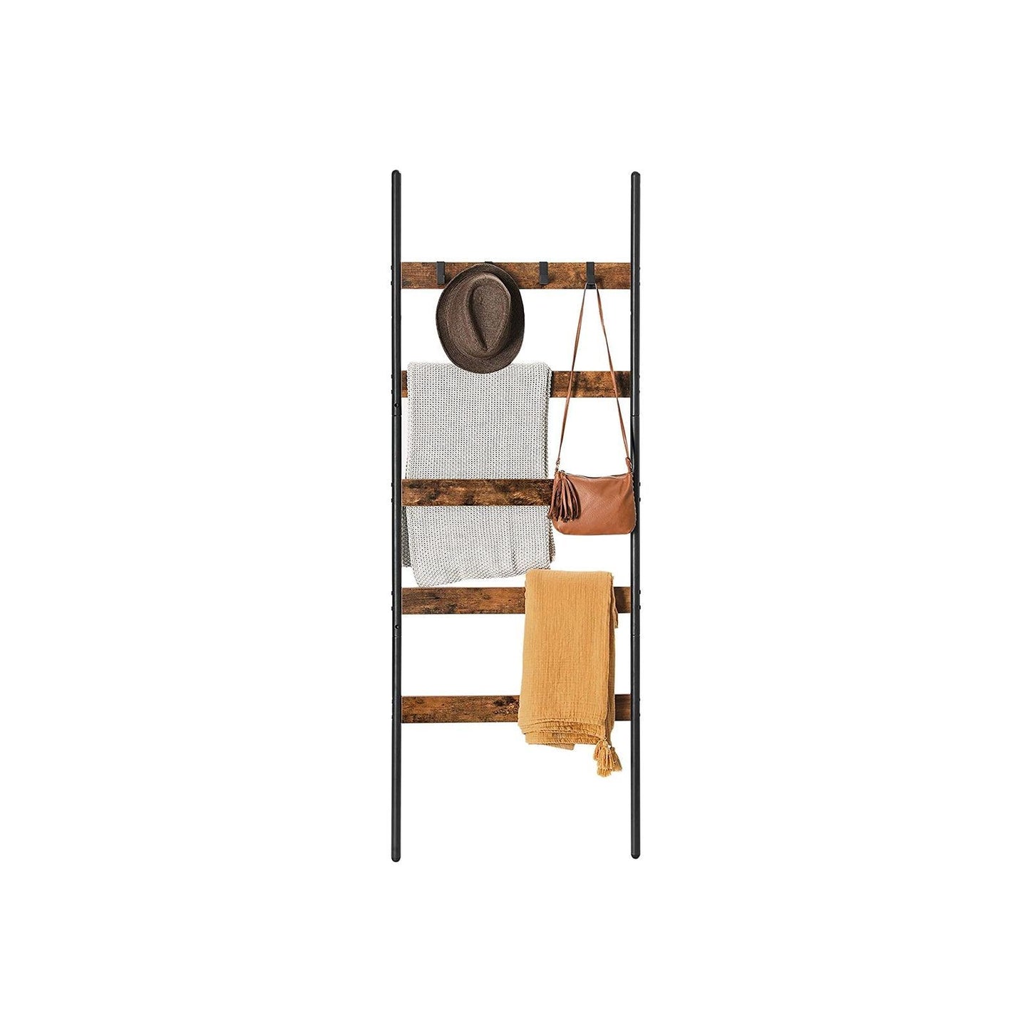 5-Tier Ladder Shelf with Hooks FredCo