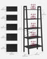 5-Tier Ladder Shelf with Steel Frame FredCo