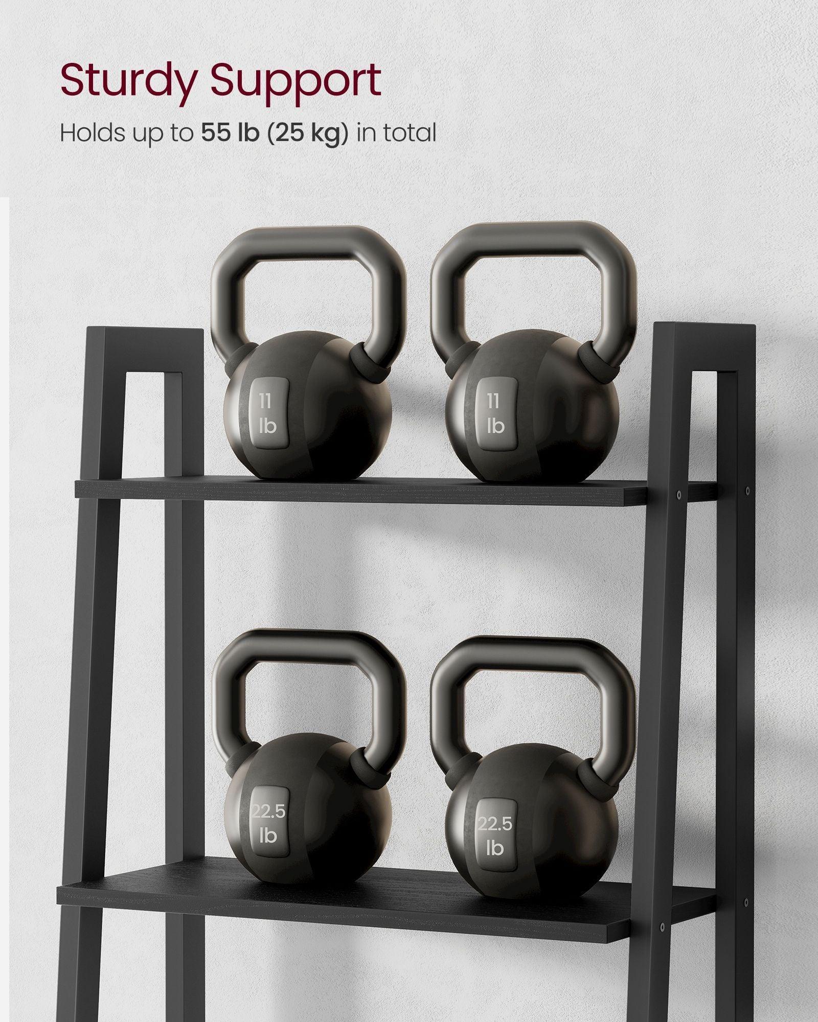 5-Tier Ladder Shelf with Steel Frame FredCo