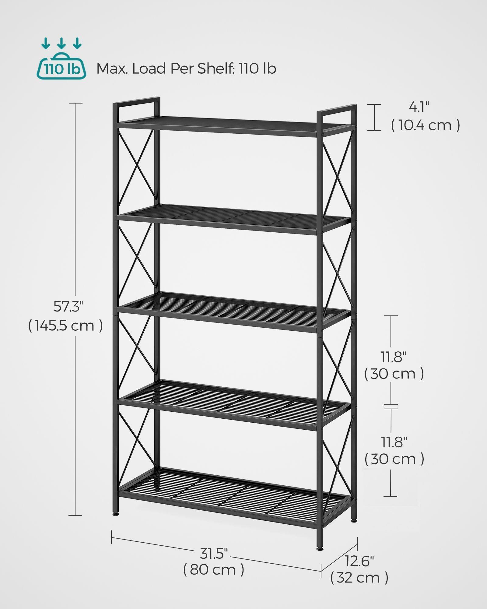 5-Tier Metal Storage Rack FredCo