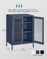 5-Tier Rolling Storage Cart Rustic FredCo