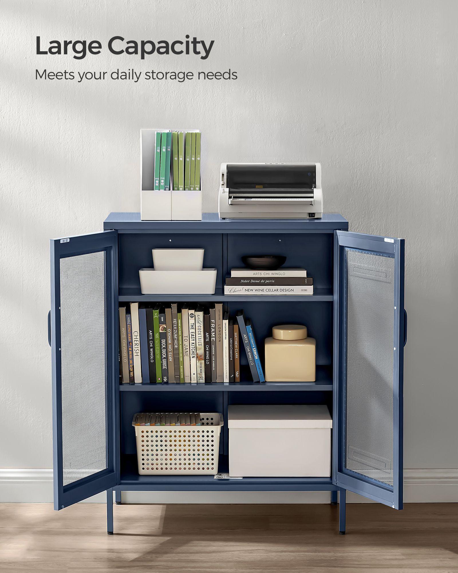 5-Tier Rolling Storage Cart Rustic FredCo