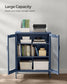 5-Tier Rolling Storage Cart Rustic FredCo