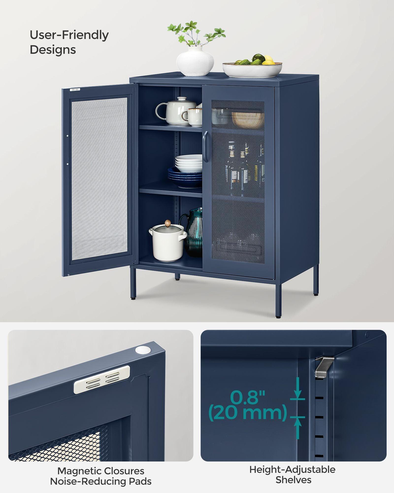 5-Tier Rolling Storage Cart Rustic FredCo