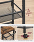 5-Tier Rolling Storage Cart Rustic 8.7 Inches Deep FredCo