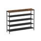 5-Tier Shoe Rack with 4 Fabric Shelves FredCo