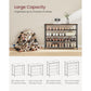 5-Tier Shoe Rack with 4 Fabric Shelves FredCo