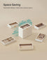 5-Tier Stackable Jewelry Trays Cloud White FredCo