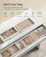 5-Tier Stackable Jewelry Trays Cloud White FredCo