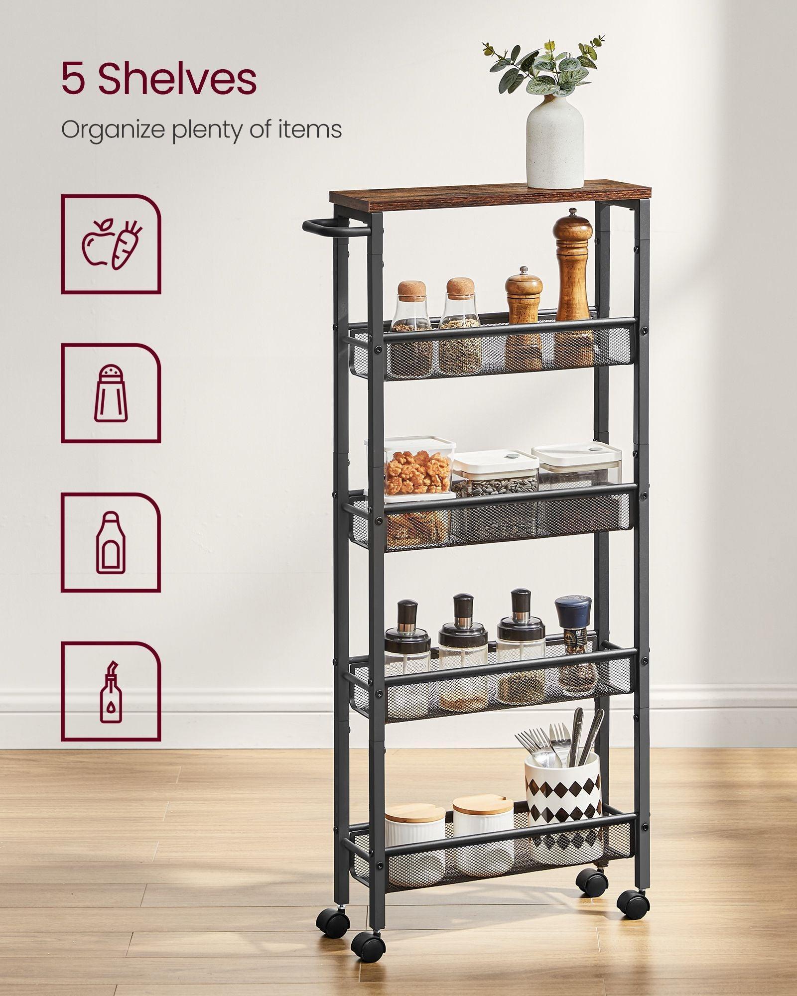 5-Tier Storage Cart FredCo