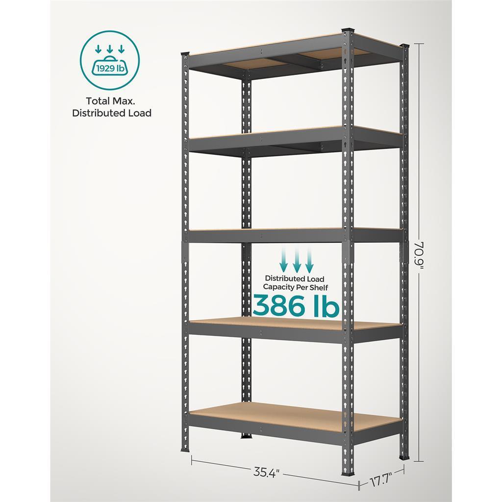 5-Tier Storage Garage Storage Shelf FredCo