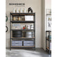 5-Tier Storage Shelves 23.6 x 47.2 x 70.9 Inches Black FredCo