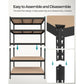 5-Tier Storage Shelves 23.6 x 47.2 x 70.9 Inches Black FredCo