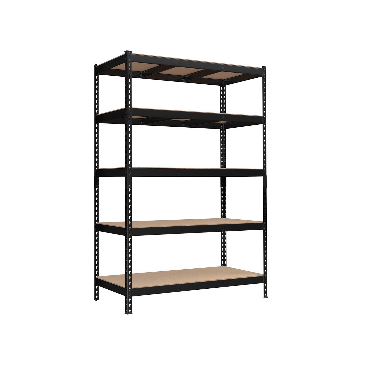 5-Tier Storage Shelves 23.6 x 47.2 x 70.9 Inches Black FredCo