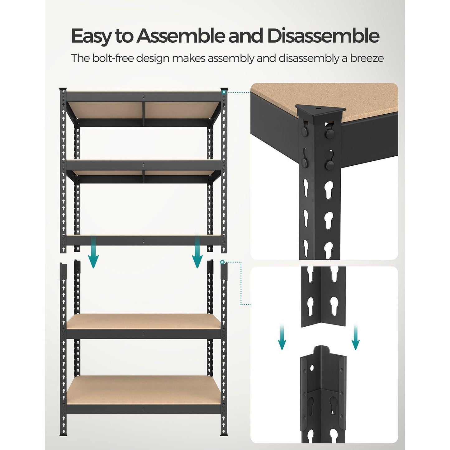 5-Tier Storage Shelves FredCo