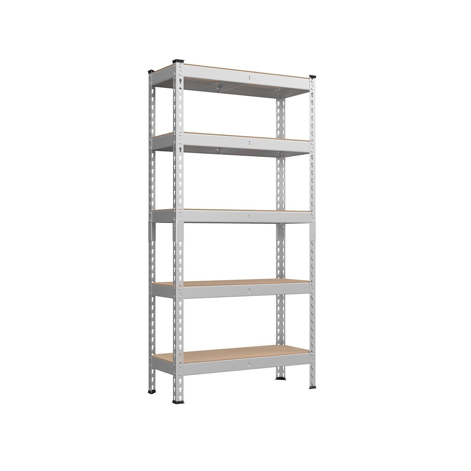 5-Tier Storage Shelves Silver FredCo