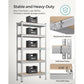 5-Tier Storage Shelves Silver FredCo