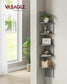 5-Tier Wall-Mounted Corner Shelf Dove Gray FredCo