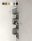 5-Tier Wall-Mounted Corner Shelf Dove Gray FredCo