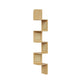 5-Tier Wall-Mounted Corner Shelf Oak Beige FredCo