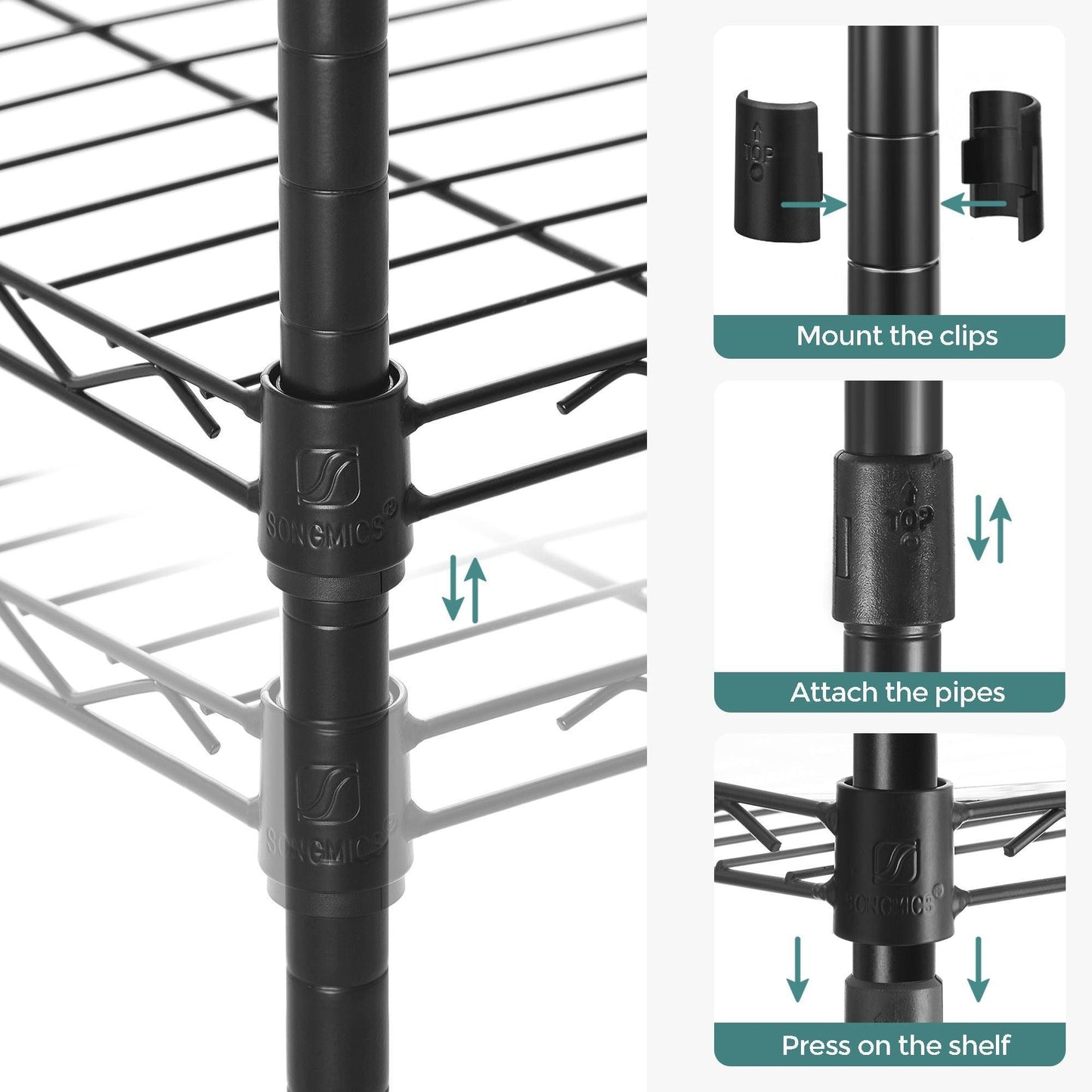 5-Tier Wire Shelving Unit FredCo