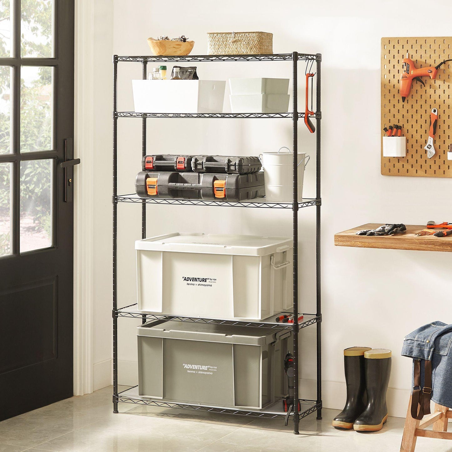 5-Tier Wire Shelving Unit FredCo